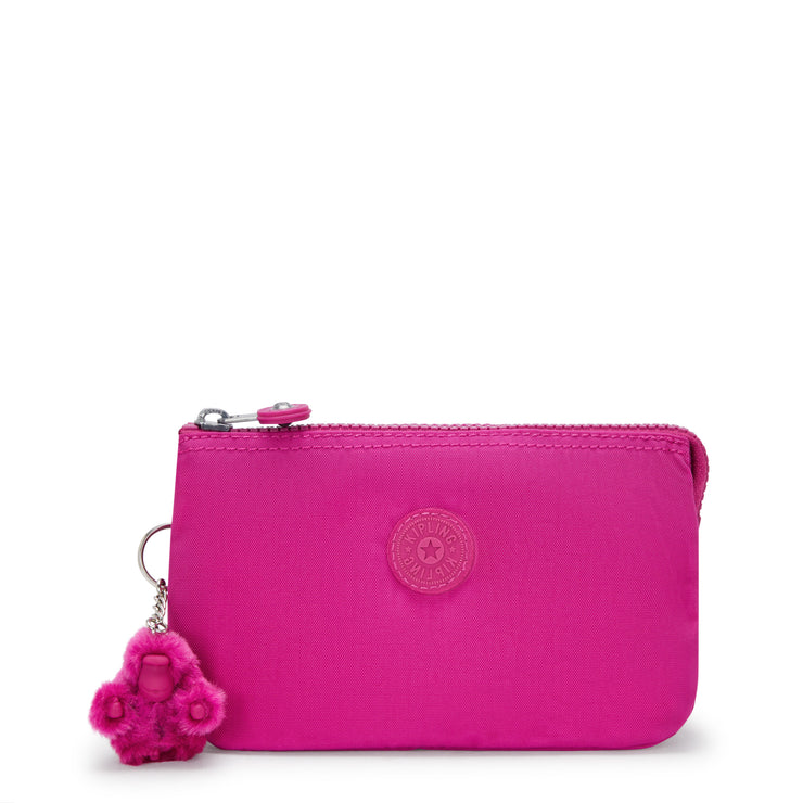 محفظة KIPLING حقيبة أنثوية كبيرة متوهجة باللون الفوشيا المتوهج L 13265-3KU