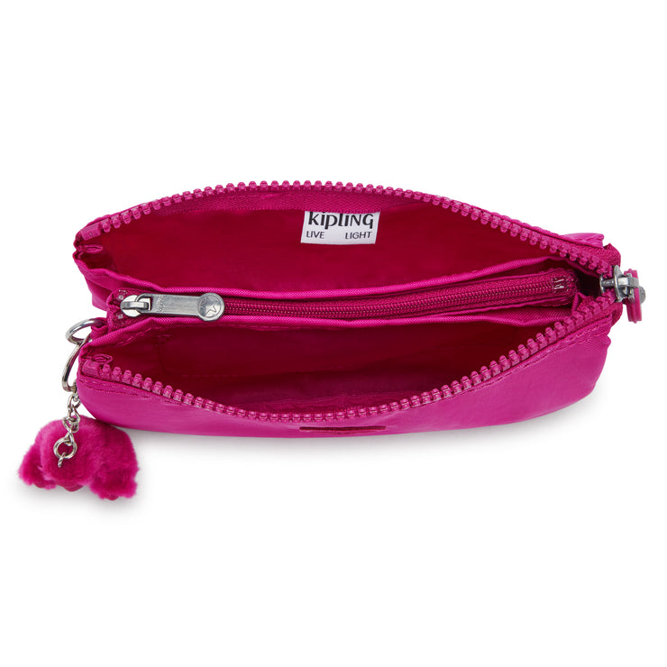 محفظة KIPLING حقيبة أنثوية كبيرة متوهجة باللون الفوشيا المتوهج L 13265-3KU