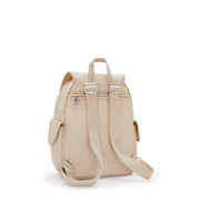 KIPLING Small backpack Female Sparkled Beige City Pack S 15641-5DV