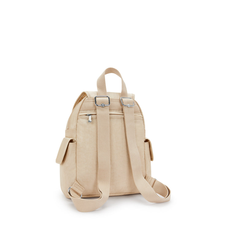KIPLING Small backpack Female Sparkled Beige City Pack Mini I2671-5DV