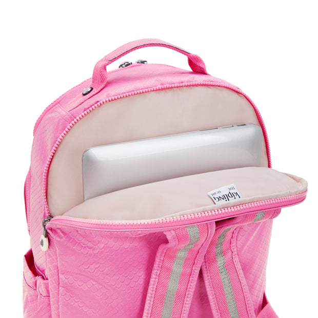 KIPLING Large backpack (with laptop compartment) Female Pink Mermaid Em Seoul Lap I2932-56J