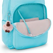 KIPLING Large backpack (with laptop compartment) Female Mermaid Emboss Seoul Lap I2932-62H