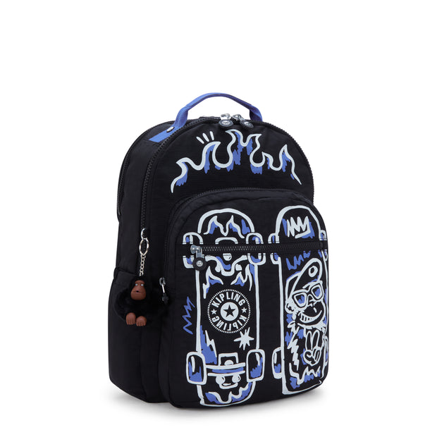 KIPLING Large backpack (with laptop compartment) Unisex Fire Skate Seoul Lap I2932-80S