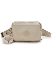 حقيبة KIPLING كروس صغيرة قابلة للتحويل إلى حقيبة خصر (بأحزمة قابلة للإزالة) أنثى منقوشة باللون البيج المنقوش أبانو متعدد I3492-96A