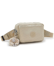 حقيبة KIPLING كروس صغيرة قابلة للتحويل إلى حقيبة خصر (بأحزمة قابلة للإزالة) أنثى منقوشة باللون البيج المنقوش أبانو متعدد I3492-96A