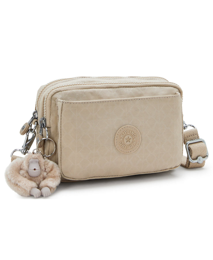 حقيبة KIPLING كروس صغيرة قابلة للتحويل إلى حقيبة خصر (بأحزمة قابلة للإزالة) أنثى منقوشة باللون البيج المنقوش أبانو متعدد I3492-96A