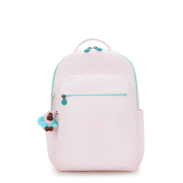 KIPLING Large backpack (with laptop compartment) Female Sea Pink Met Seoul College Extra I3514-52J