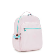 KIPLING Large backpack (with laptop compartment) Female Sea Pink Met Seoul College Extra I3514-52J