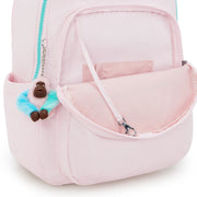 KIPLING Large backpack (with laptop compartment) Female Sea Pink Met Seoul College Extra I3514-52J