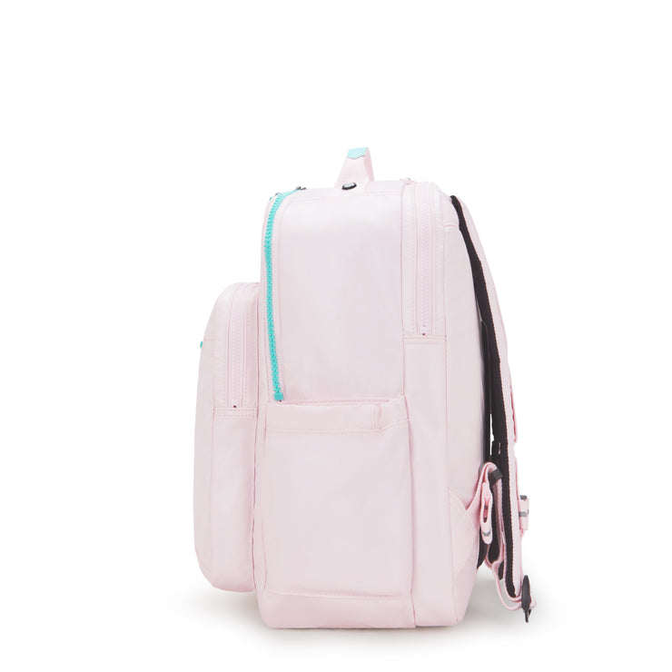 KIPLING Large backpack (with laptop compartment) Female Sea Pink Met Seoul College Extra I3514-52J