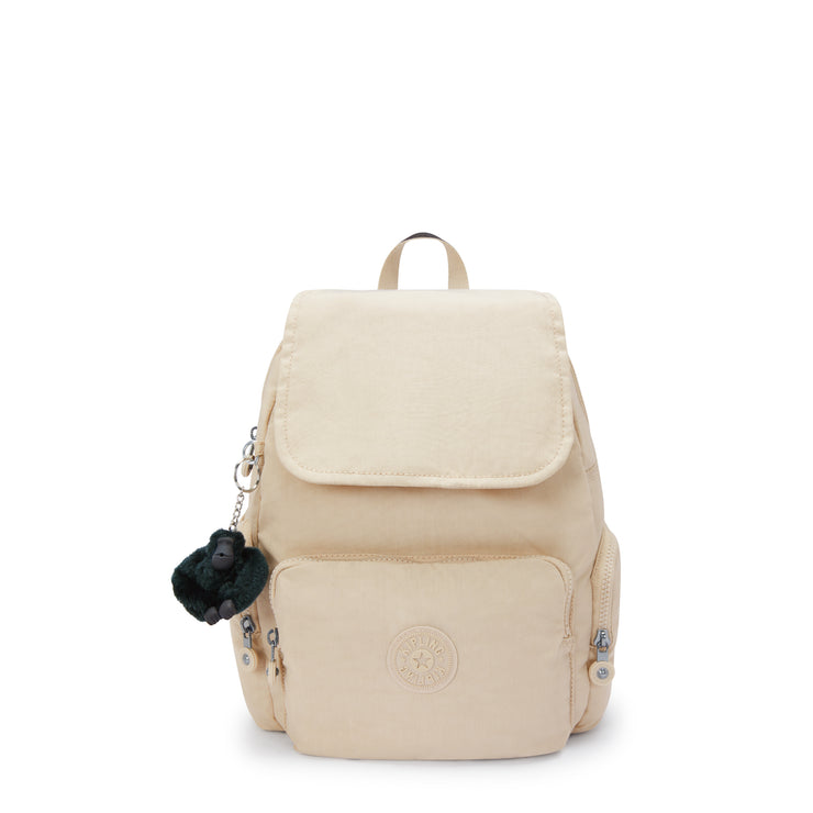 حقيبة ظهر صغيرة من KIPLING حقيبة ظهر أنثوية صغيرة Back To Beige City Zip S I3523-26V