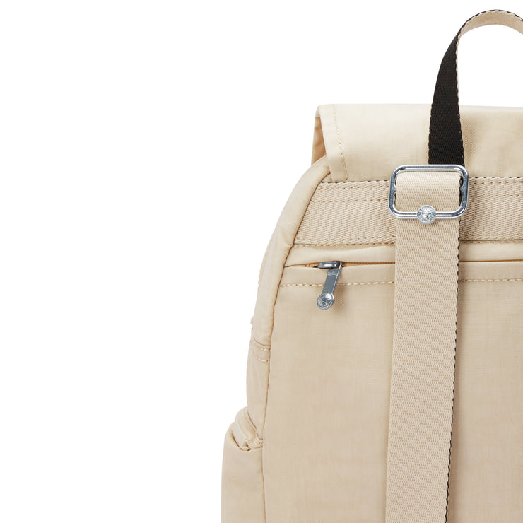 حقيبة ظهر صغيرة من KIPLING حقيبة ظهر أنثوية صغيرة Back To Beige City Zip S I3523-26V