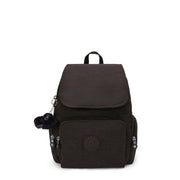 حقيبة ظهر صغيرة للإناث من KIPLING حقيبة ظهر أنثوية صغيرة Nostalgic Brown City Zip S I3523-G1R