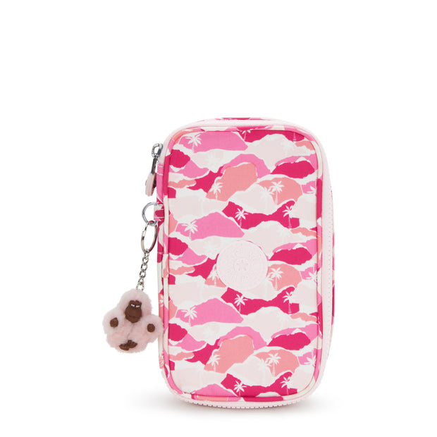 KIPLING Medium pencase Female Pink Palm 50 Pens I3707-1BV
