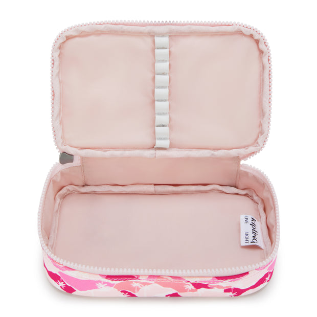 KIPLING Medium pencase Female Pink Palm 50 Pens I3707-1BV