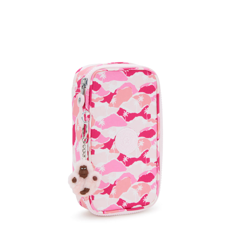 KIPLING Medium pencase Female Pink Palm 50 Pens I3707-1BV