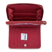 محفظة KIPLING متوسطة الحجم أنثوية حمراء غير تقليدية حب المال I3738-4SS