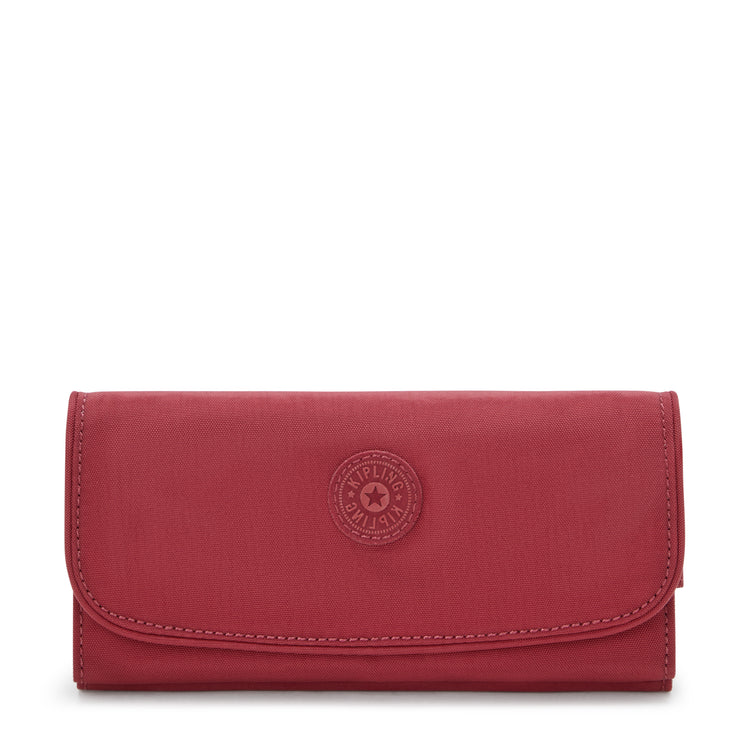 محفظة KIPLING محفظة كبيرة أنثوية حمراء غير تقليدية لأرض النقود I4191-4SS