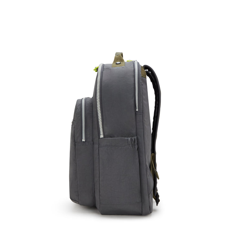 KIPLING Large backpack (with laptop compartment) Unisex Back to Grey Seoul Lap I4275-1DX