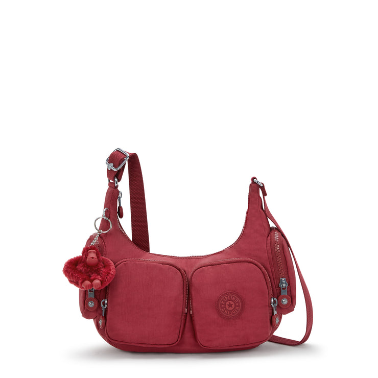 حقيبة كروس صغيرة للإناث من KIPLING حقيبة كروس بودي صغيرة أنثوية حمراء غير تقليدية Rikka S I4333-4SS