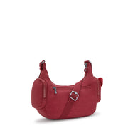 حقيبة كروس صغيرة للإناث من KIPLING حقيبة كروس بودي صغيرة أنثوية حمراء غير تقليدية Rikka S I4333-4SS