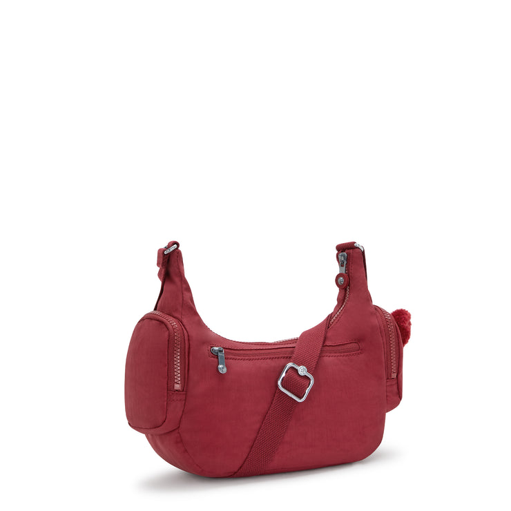 حقيبة كروس صغيرة للإناث من KIPLING حقيبة كروس بودي صغيرة أنثوية حمراء غير تقليدية Rikka S I4333-4SS