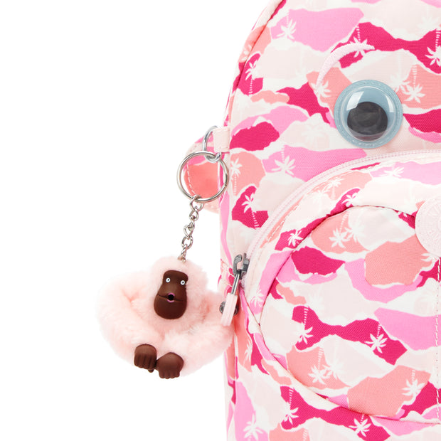 KIPLING Kids backpack Female Pink Palm Faster I4503-1BV