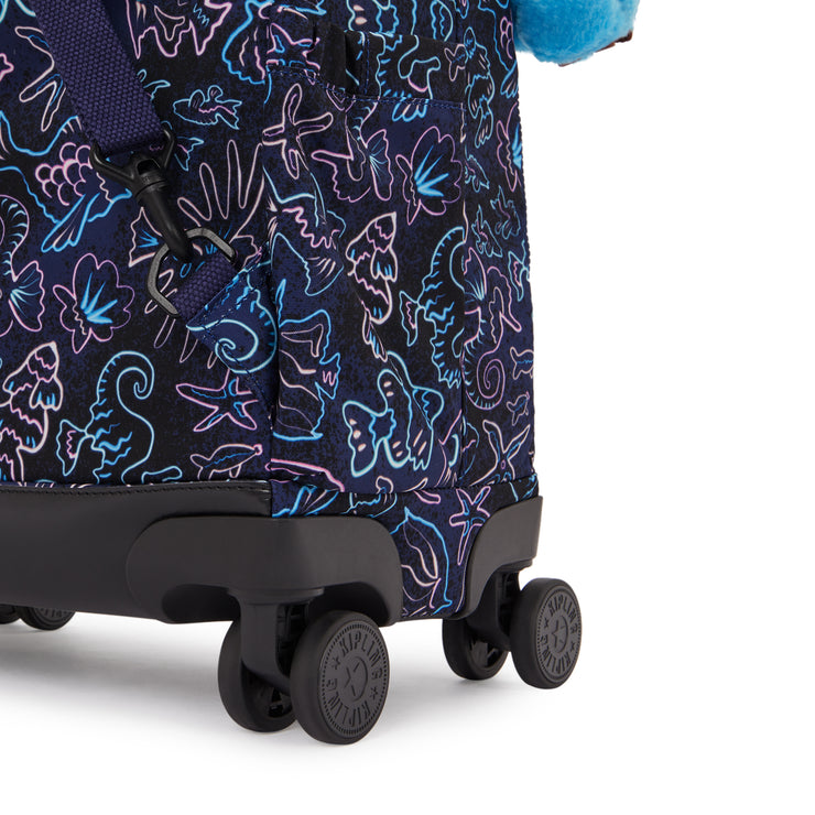 KIPLING Large wheeled backpack (with laptop compartment) Unisex Disco Fish New Zea I4674-4FK