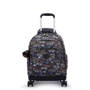 KIPLING Large wheeled backpack (with laptop compartment) Unisex Neon Skate New Zea I4674-71M