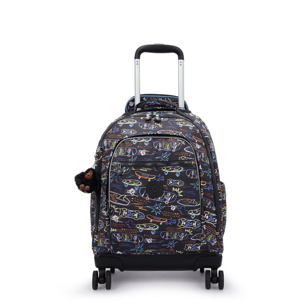 KIPLING Large wheeled backpack (with laptop compartment) Unisex Neon Skate New Zea I4674-71M