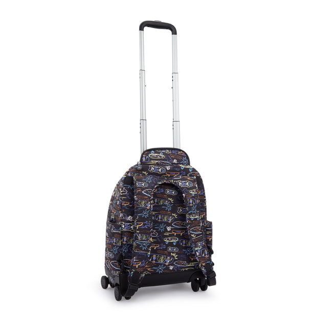 KIPLING Large wheeled backpack (with laptop compartment) Unisex Neon Skate New Zea I4674-71M