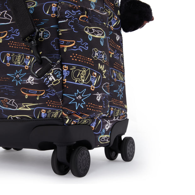 KIPLING Large wheeled backpack (with laptop compartment) Unisex Neon Skate New Zea I4674-71M