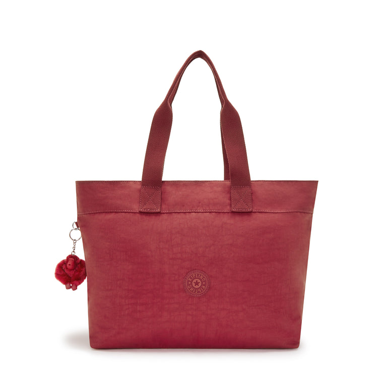 حقيبة KIPLING كبيرة الحجم أنثوية حمراء غير تقليدية كوليسا أب I4755-4SS