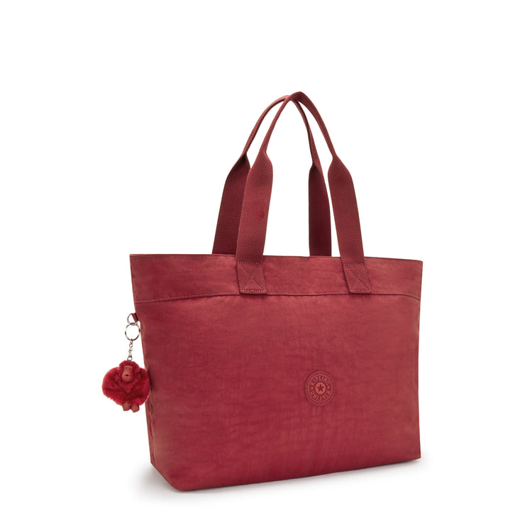 حقيبة KIPLING كبيرة الحجم أنثوية حمراء غير تقليدية كوليسا أب I4755-4SS