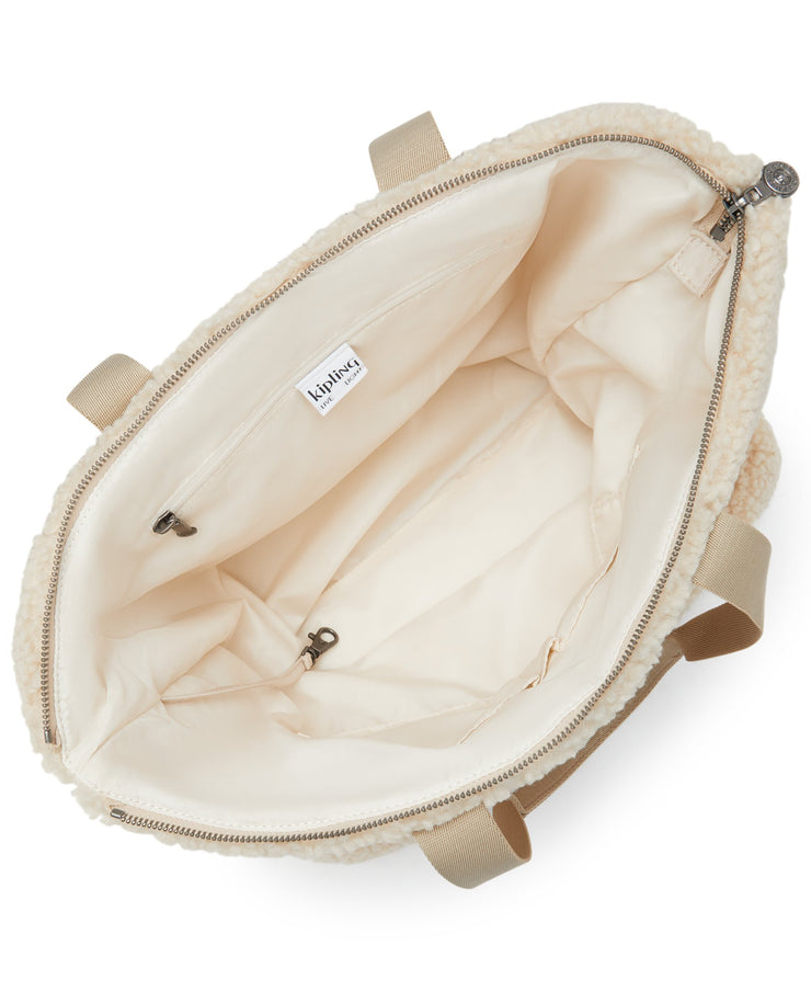 حقيبة KIPLING كبيرة حقيبة يد أنثوية زغب طبيعي جلين I4936-8PF