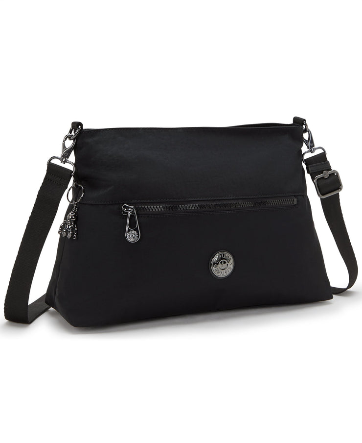 حقيبة كتف متوسطة الحجم من KIPLING (بأحزمة قابلة للإزالة) أنثى بلا نهاية سوداء بولي M I5346-TB4