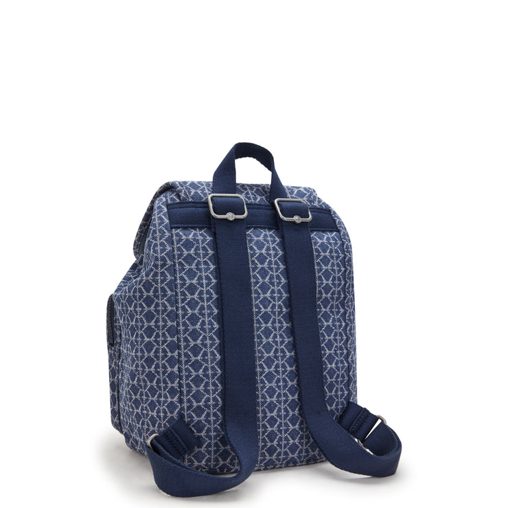 حقيبة ظهر صغيرة من KIPLING حقيبة ظهر أنثوية صغيرة تحمل توقيع أنتو دنيم S I5386-7PF