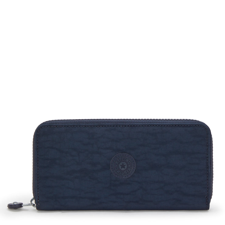 محفظة KIPLING كبيرة محفظة أنثوية زرقاء زرقاء زرقاء 2 نقود العالم I5411-96V