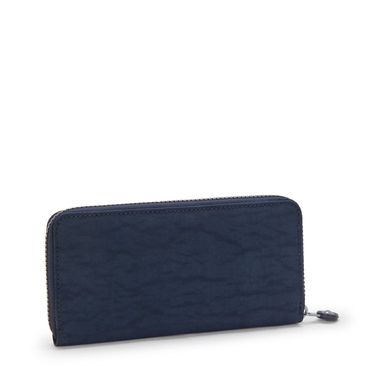 محفظة KIPLING كبيرة محفظة أنثوية زرقاء زرقاء زرقاء 2 نقود العالم I5411-96V