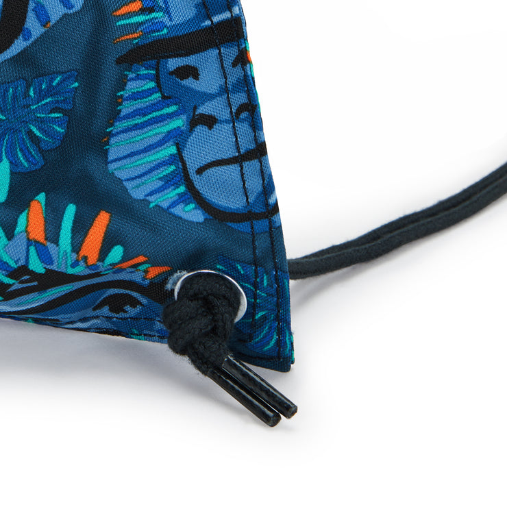 حقيبة ظهر متوسطة الحجم من KIPLING (مع رباط) للجنسين زرقاء اللون أزرق قرد مرح خارق - I5637-8HJ