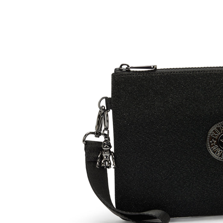 حقيبة KIPLING المسطحة الكبيرة المسطحة (مع سوار المعصم) أنثى الخروج أسود فاخر I5780-3FP