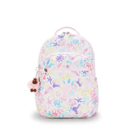 KIPLING Large backpack (with laptop compartment) Female Aqua Sea Seoul Lap I5816-4ES