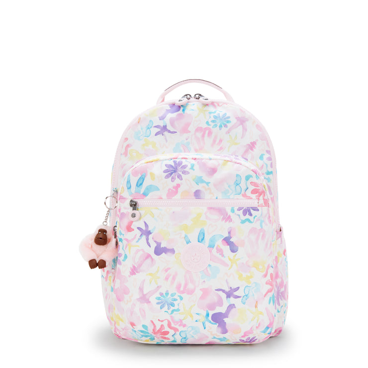 KIPLING Large backpack (with laptop compartment) Female Aqua Sea Seoul Lap I5816-4ES