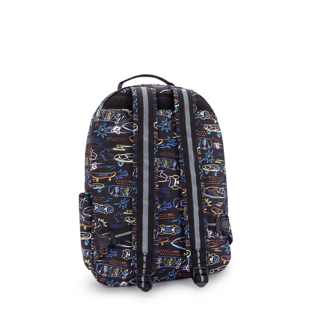 KIPLING Large backpack (with laptop compartment) Unisex Neon Skate Seoul Lap I5816-71M