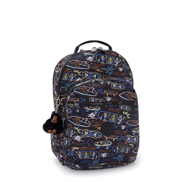 KIPLING Large backpack (with laptop compartment) Unisex Neon Skate Seoul Lap I5816-71M