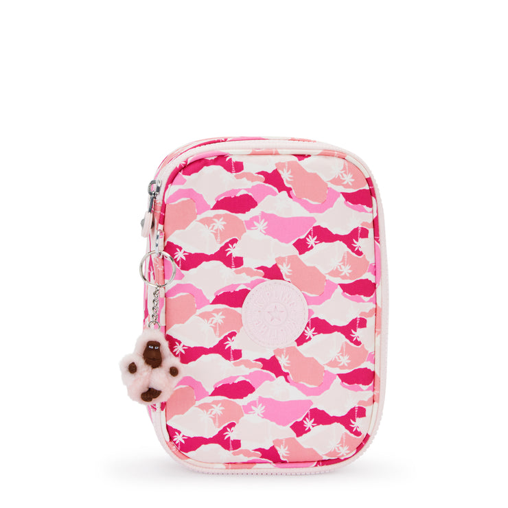 KIPLING Large pencase Female Pink Palm 100 Pens I6002-1BV