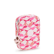KIPLING Large pencase Female Pink Palm 100 Pens I6002-1BV