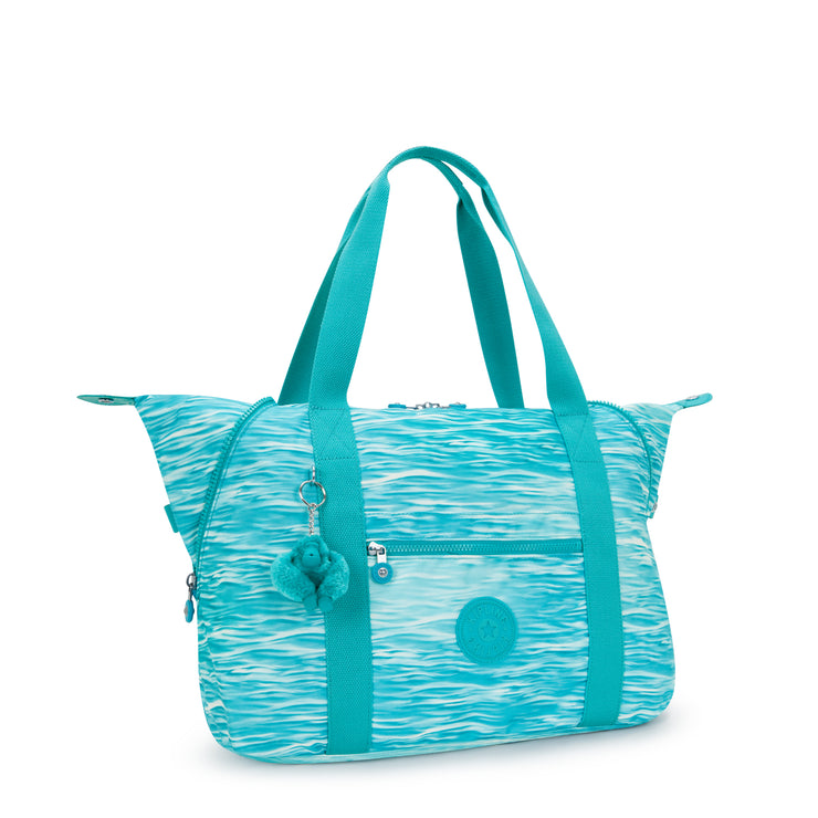 Kipling Large Tote Female Aqua Pool Art M