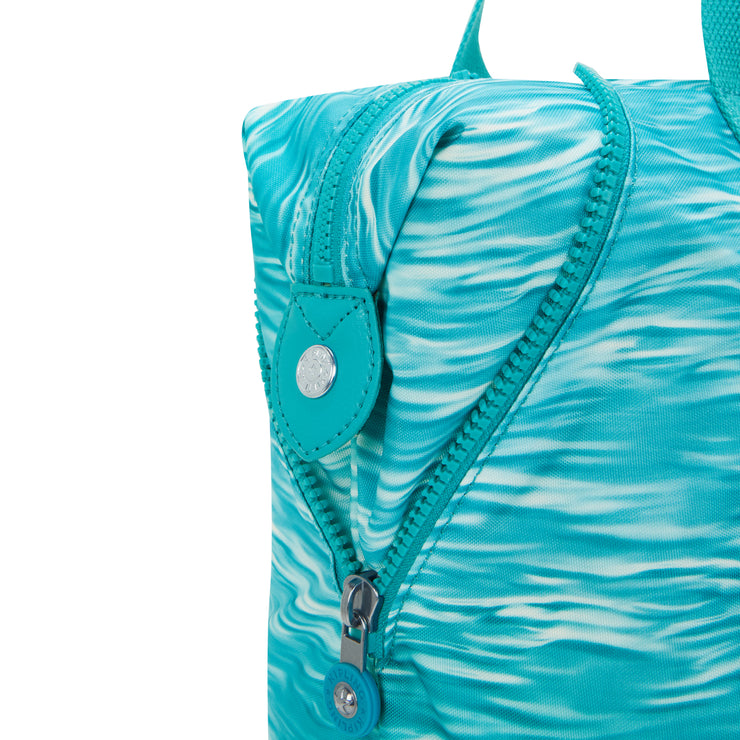 Kipling Large Tote Female Aqua Pool Art M