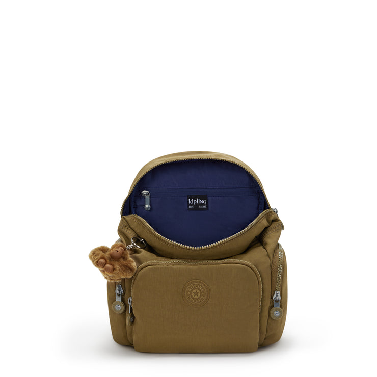 حقيبة ظهر صغيرة من KIPLING حقيبة ظهر صغيرة للإناث Dry Laurel City Zip Mini I6046-88U